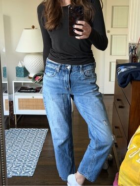 Lucky Brand Boyfriend Jeans in Light Blue Denim